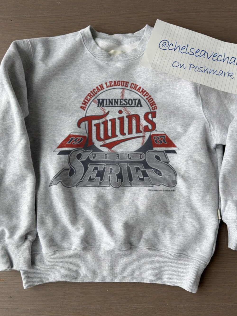 Vintage 1987 Minnesota Twins Baseball World Series Crewneck Sweatshirt, MLB Tee